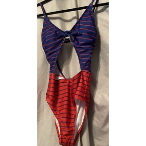 HOT WATER Swimsuit 1 Piece Monokini in Red And Blue Size SP NEW‎ $60